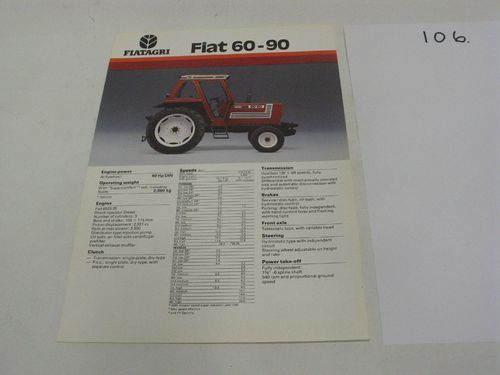 Fiat 60-90 esite. Kirja 106